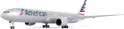 Vista 7 de Daron Skymarks SKR715 American 777-300 New Livery Kit de modelo de avión para armar con engranaje, Escala 1/200