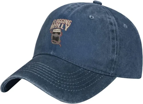 Vista 3 de Mans Woman Vintage Washed Distressed Baseball Cap Gym Hats