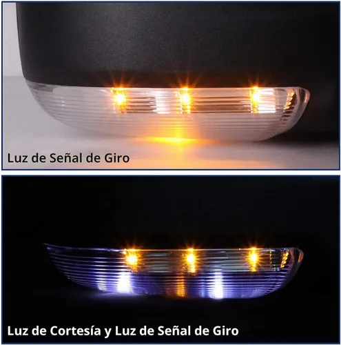 Vista 4 de Sanooer Espejo lateral derecho para Dodge Ram 1500 09-18 y 10-18 2500-5500 Negro