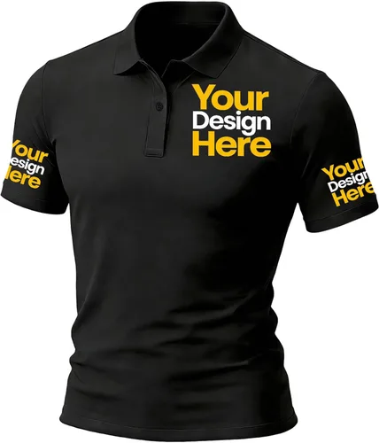 Vista 10 de Polo personalizado para hombres y mujeres, camisa estampada bordada personalizada para eventos de equipo, uniformes de empresa y ropa casual