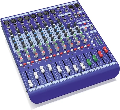 Vista 2 de Midas DM12 Mezclador analógico de 12 entradas en vivo y estudio con preamplificadores de micrófono Midas