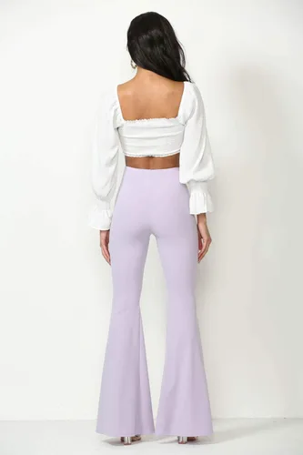 Vista 5 de Cemi Ceri Pantalones acampanados de cintura alta para mujer