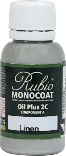Vista 129 de Rubio Monocoat Muestra de Tinte y Acabado para Madera - Niebla 5% Aceite Plus Parte A Aceite de linaza para madera de secado rápido y ecológico
