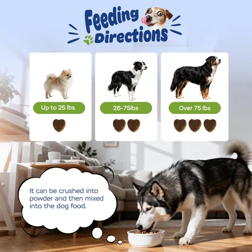 Vista 6 de Masticables suaves probióticos para perros, mezcla de 6 cepas para la salud digestiva e inmunológica, apoya el equilibrio intestinal, reduce