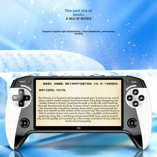 Vista 5 de X9 Retro Handheld Game Console-Handheld Game Console with HD 5.5-inch IPS Screen Classic Video Games Supports TV Connection,10+ Emulators & 5-Hour
