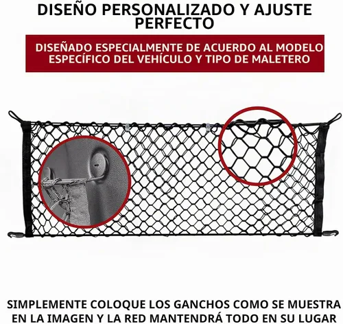 Vista 3 de Red de carga de malla para maletero estilo sobre para Dodge Durango SXT GT SRT 1998-2026 – Accesorios de coche – Organizadores y almacenamiento