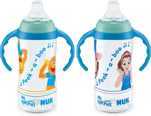 Vista 8 de NUK Disney Princess - Vaso grande para aprender, 10 onzas, paquete de 2 unidades, sin BPA, a prueba de derrames
