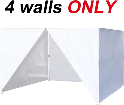 Vista 3 de Eurmax USA - Paredes con cierre completo para carpa plegable fácil de 8x8, solo 4 paredes (Turquesa)
