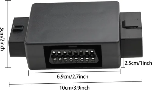 Vista 5 de iKKEGOL Pocket OBD2 Splitter Adapter Full 16 Pin 1 Macho a 3 Hembra OBD Cable Convertidor Conector (negro)