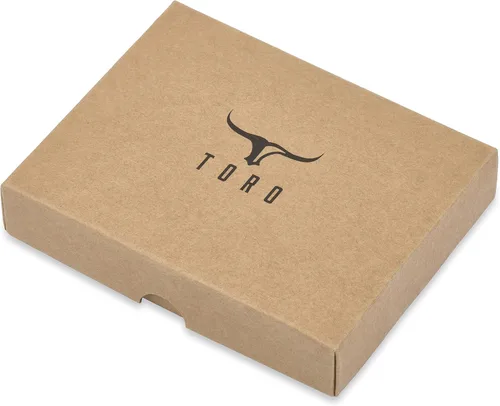 Vista 9 de TORO - Cartera de piel con bloqueo RFID para hombre, Antracita, Cartera Rfid