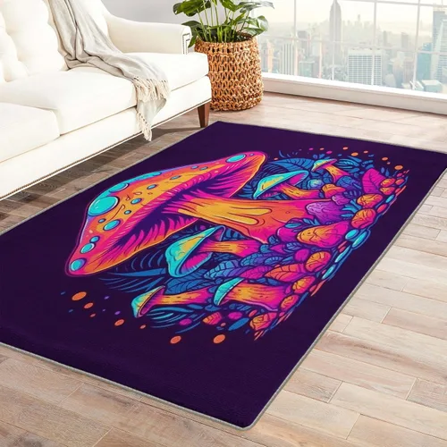 Vista 42 de Alfombra óptica visual de ilusión de vórtice 3D, alfombra de 2 x 3, alfombras lavables para entrada, sala de estar, dormitorio, alfombra de área