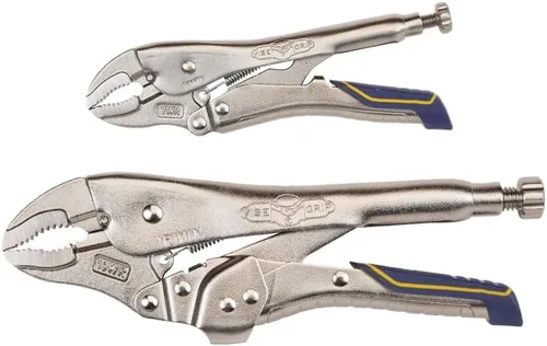 Vista 3 de IRWIN VISE-GRIP Paquete combinado de alicates de bloqueo, mandíbula curva, 7 pulgadas y 10 pulgadas (IRHT82590)