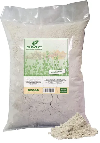 Vista 4 de NatureJam Harina de centeno blanco bolsa a granel de 2 libras