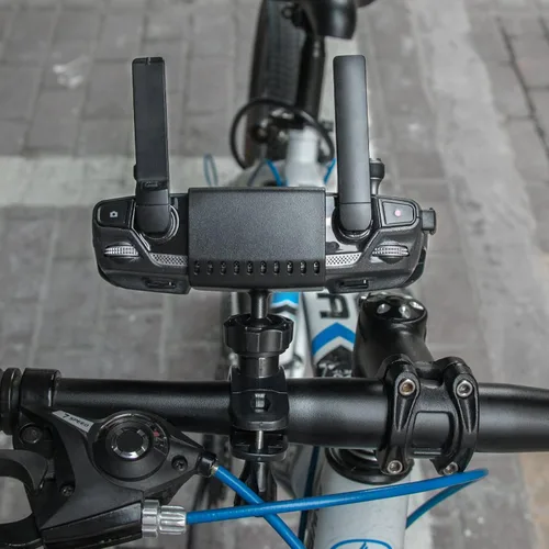 Vista 8 de Drone Control remoto rótula 360° giratorio soporte de barra de bicicleta Soporte de montaje para DJI Mavic Air y DJI Spark Transmisor controlador