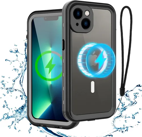 Vista 10 de Funda para iPhone 13 Pro, impermeable y a prueba de golpes, protección completa, IP68, 6.1 pulgadas, color negro