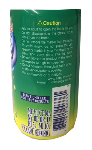 Vista 4 de Sangaria Ramune Premium - Refresco carbonatado de 6.76 onzas líquidas por botella (melón, 6 botellas)