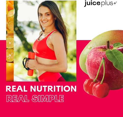 Vista 5 de JuicePlus+ - Mezcla de frutas y verduras masticables suaves – Sabrosas vitaminas veganas en gomitas para adultos y niños – 4 meses de suministro