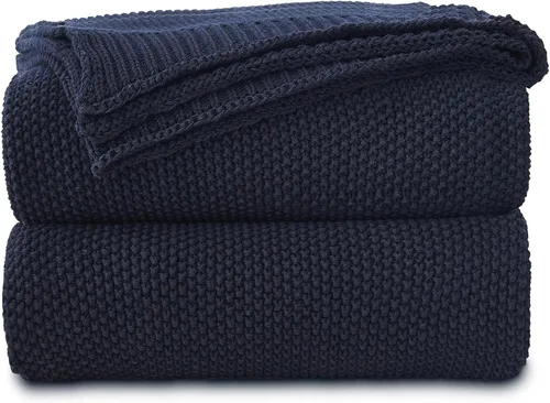 Vista 9 de Longhui bedding - Manta de punto trenzado de algodón negro para sofá, silla, cama, decoración del hogar, 2.5 libras, 50 x 60 pulgadas, ligera