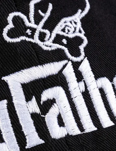 Vista 5 de The Dogfather Divertida y linda camiseta de humor para papá, dueño, mascota, perro, cachorro, divertido, Gorro negro, talla única