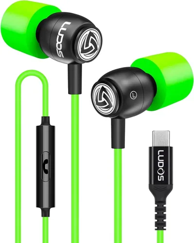 Vista 34 de Auriculares con cable Ludos Clamor, auriculares intraaurales, 5 años de garantía, auriculares con micrófono, auriculares con aislamiento de ruido