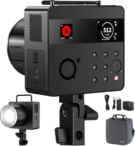 Vista 10 de NEEWER Estroboscópico de flash de estudio Q4PRO 400Ws 2.4G TTL
