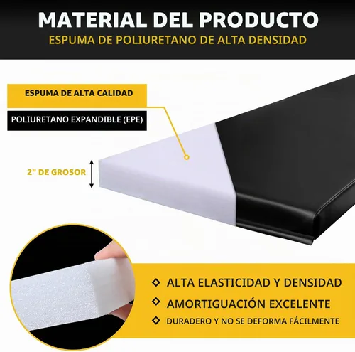 Vista 3 de Acolchado de pared para gimnasio, protector de pared para cancha de baloncesto, almohadillas protectoras extraíbles de 2 pulgadas de grosor de alta