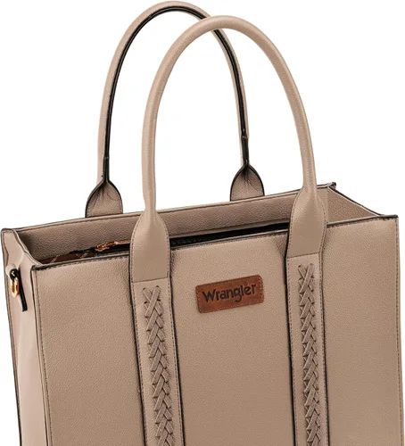 Vista 5 de Wrangler Purse for Women Large Work Tote Bags with Strap Vintage Top-Handle Handbags