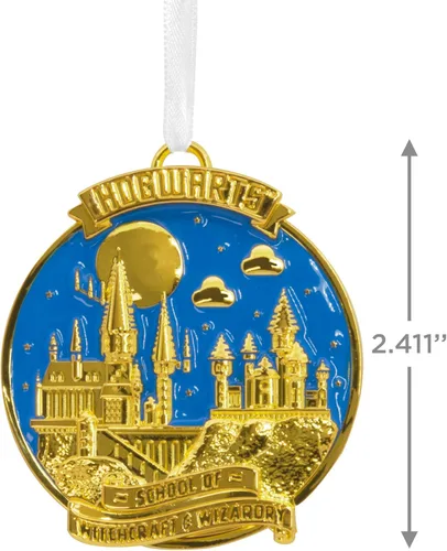 Vista 4 de Hallmark Harry Potter Hogwarts - Adorno de Navidad, metal
