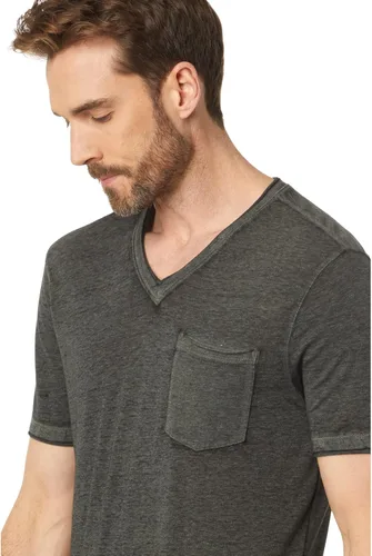 Vista 3 de John Varvatos Camiseta Davis con cuello en V para hombre