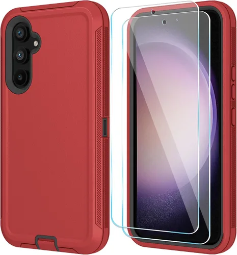 Vista 22 de ONOLA Funda para Samsung Galaxy S23 con protector de pantalla HD, resistente, a prueba de golpes y caídas, 3 capas, para Galaxy S23 de 6.1 pulgadas