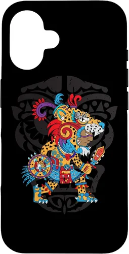 Vista 31 de Funda para iPhone 11 Aztec Jaguar Ancient Warrior Native Mexican Mythology