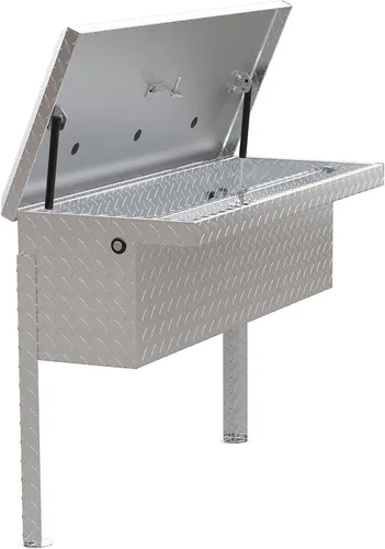 Vista 4 de UWS EC30361 Caja de herramientas lateral de aluminio de pared pesada de 36 pulgadas con perfil bajo, tapa RigidCore