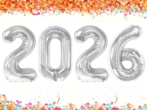 Vista 129 de Globo negro de 40 pulgadas con números del 0 al 9 (cero-nueve), globo de cumpleaños de gran tamaño, globo de helio de aluminio con números grandes