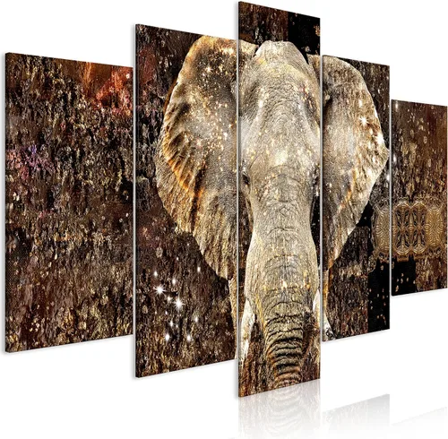 Vista 40 de artgeist Lienzo acústico para pared, diseño de África, 40 x 20 pulgadas, 5 piezas con impresión de sonido de espuma acústica, sala de arte de África