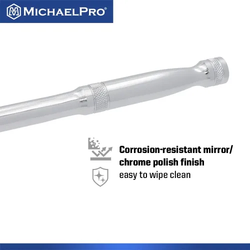 Vista 6 de MichaelPro Barra disyuntora de extensión de 1/2 pulgada x 24 pulgadas, acero Cr-V premium MP007006