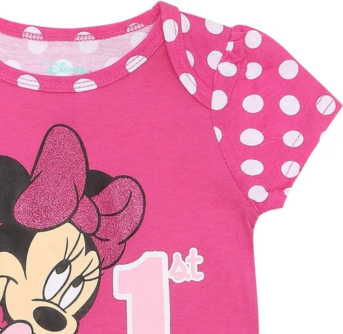 Vista 3 de Disney Body de manga corta de princesa para primer cumpleaños