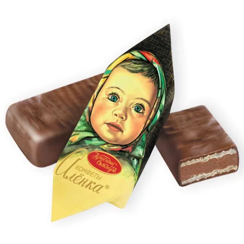 Vista 2 de Caramelos de chocolate Alenka, caja de regalo clásica rusa de Red October 16.01 oz 1 lb