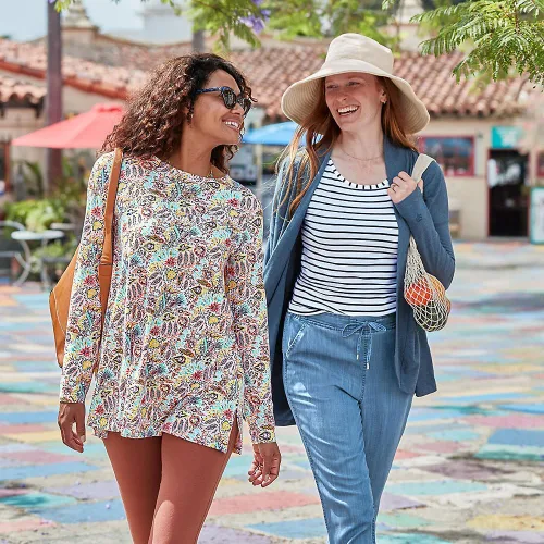 Vista 5 de Coolibar Envoltura solar LumaLeo UPF 50+ para mujer - Protección solar