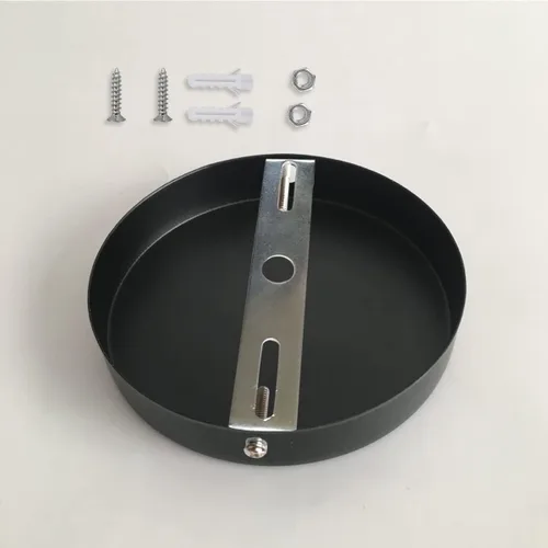 Vista 5 de Soporte de montaje para lámpara colgante de techo, kit de barra transversal, placa de montaje con tornillos, 4 piezas
