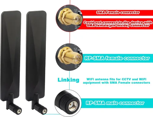 Vista 6 de Reemplazo de cámara de rastro celular mejorado de alta ganancia 12dbi RP-SMA amplificador de antena para Spypoint Link Micro EVO Tactacam Reveal