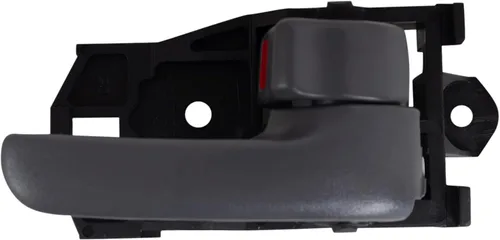 Vista 124 de TRQ Manija de puerta interior delantera izquierda cromada y negra para el lado del conductor compatible con Ford F-150 2012-2014