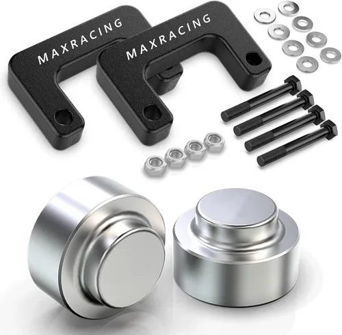 Vista 17 de MAXRACING - Kit de nivelación frontal de 1.5 pulgadas, espaciadores de elevación de puntales, para tracción de 2 y 4 llantas