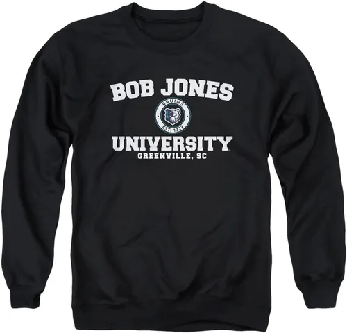 Vista 3 de LOGOVISION Bob Jones University - Sudadera unisex con cuello redondo y logotipo oficial del círculo marino