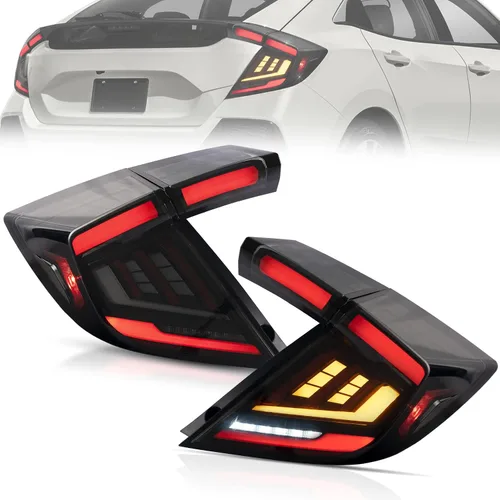 Vista 11 de VLAND Faros delanteros para Honda Civic de 10ª generación Sedan/Coupe/Hatchback/Type R 2016-2021