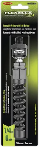 Vista 2 de Flexzilla Pro - Acoplamiento reutilizable para manguera de aire con bola giratoria, 1/4 pulgadas - RP900250BS