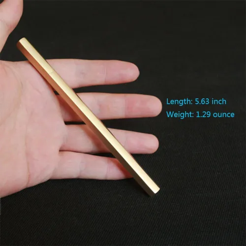Vista 3 de EDC Pocket Seis-Edge - Bolígrafo distintivo de latón macizo