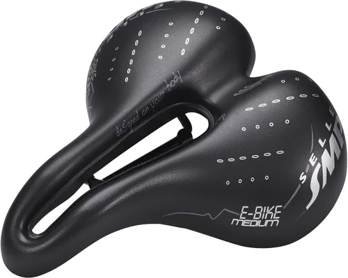 Vista 5 de SMP - Sillín de bicicleta eléctrica unisex, color negro, mediano