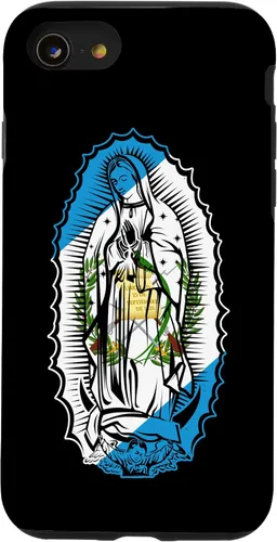 Vista 18 de Funda para iPhone 16 Virgen de Guadalupe con bandera de Guatemala
