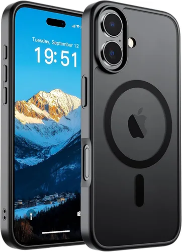 Vista 319 de SUPFINE Funda magnética para iPhone SE 2022 (3ª)/2020 (2ª), iPhone 8 (compatible con MagSafe) (protección contra caídas de grado militar), funda