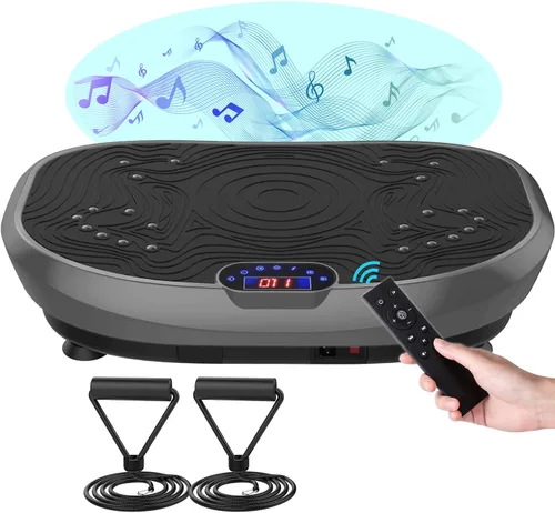 Vista 9 de AXV Vibration Plate Exercise Machine Whole Body Workout Music Vibrate Fitness Platform Lymphatic Drainage Machine for Weight Loss Shaping Toning